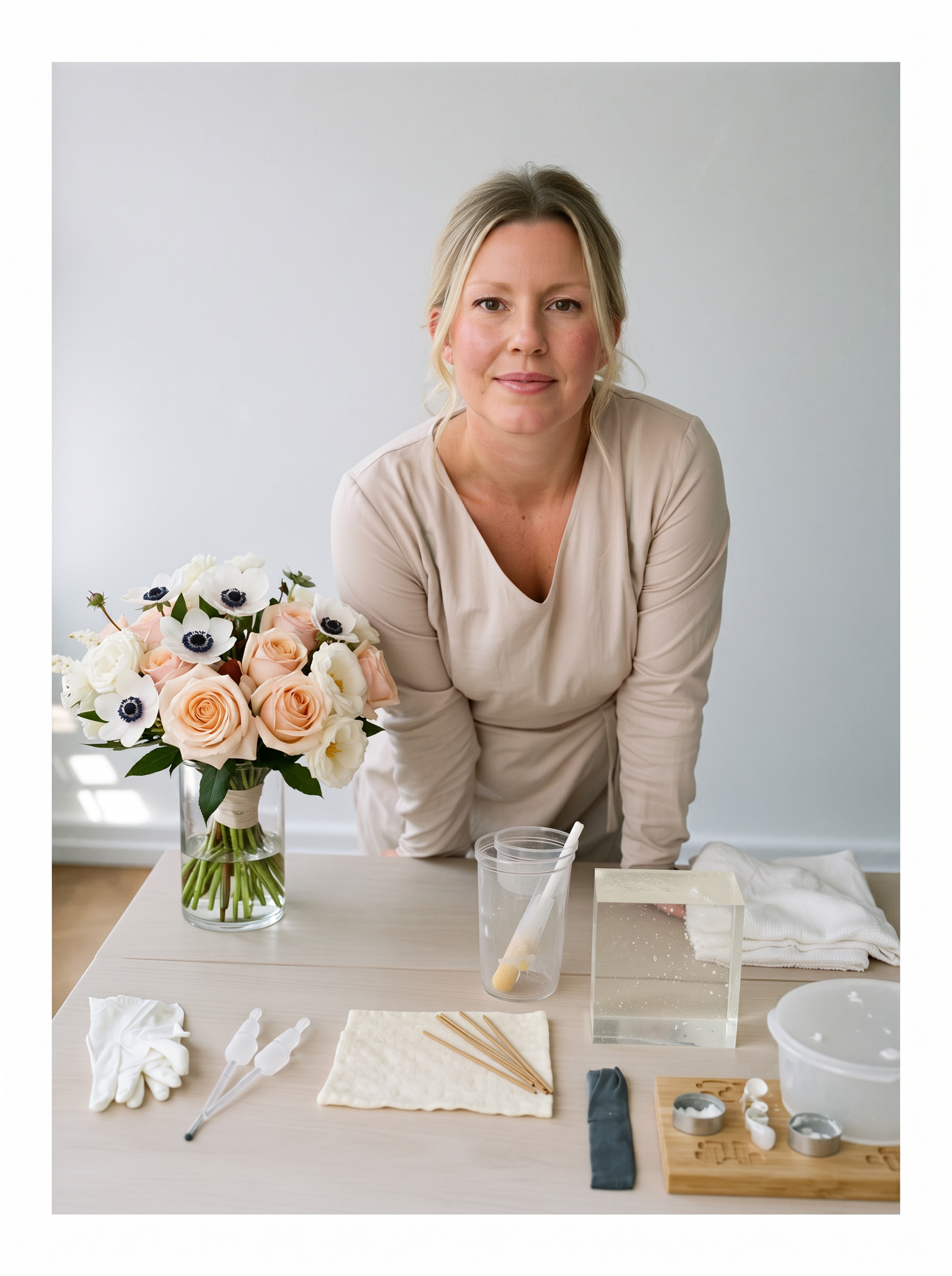 Samantha Oakes, founder of Flowly and SO Resin